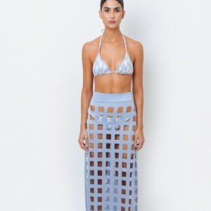 FALDA CUT OUTS AZUL CIELO