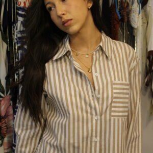 CAMISERO FRANJAS CAFÉ