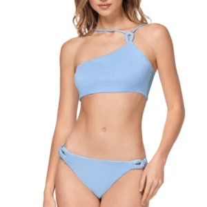 BIKINI AZUL ASIMÉTRICO CON DESTELLOS