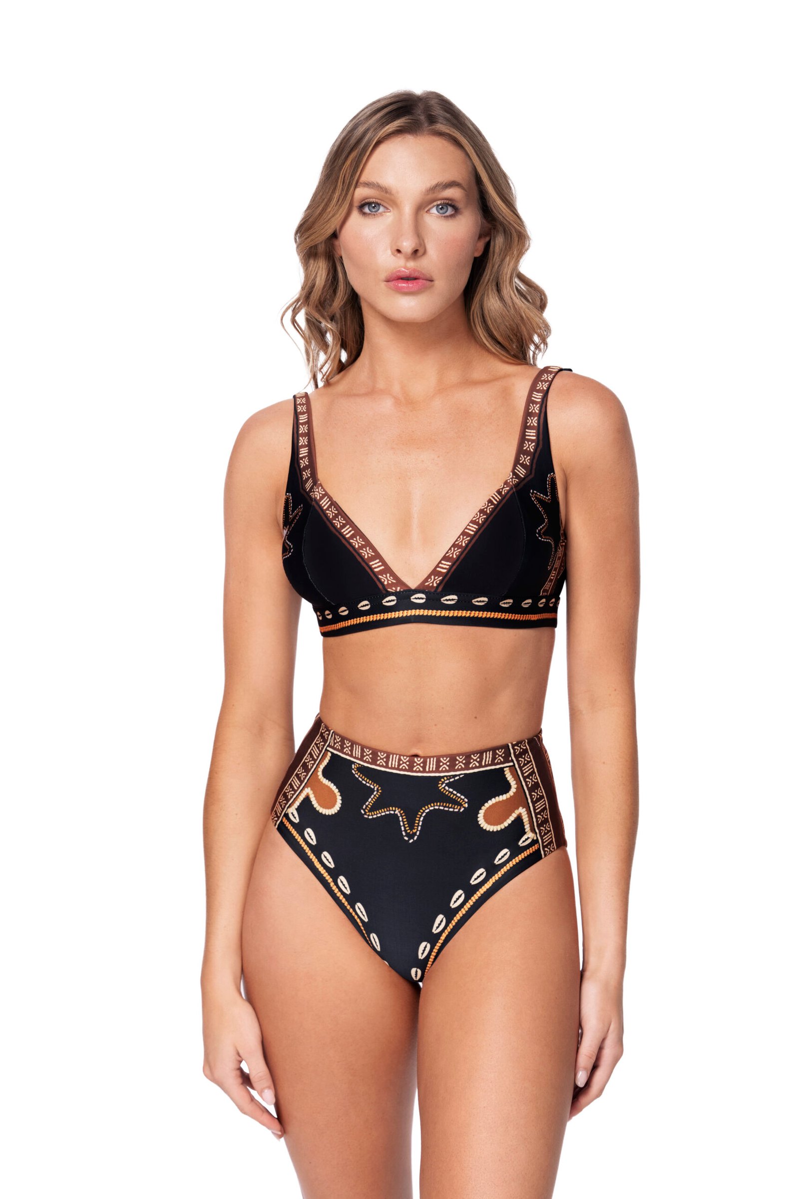 BIKINI TRIBAL HIGH WAIST FULL COVERAGE