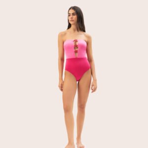 ONE PIECE PINK APLIQUES ESTRELLA