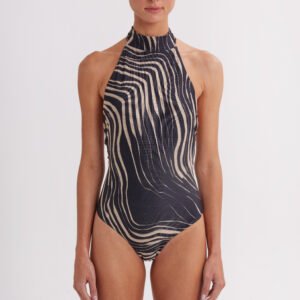 ONE PIECE HALTER NECK SHINY